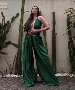 Salopeta, Salopeta din in, Salopeta Dama, Unique Fashion, Haine, Haine Dama, Salopete,