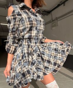 Rochie , Rochie asimetrica. Rochie Scurta, Rochie Scurta asimetrica, Rochii, Haine, Haine Dama, Unique Fashion,